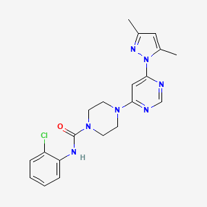 N-(2-chlorophenyl)-4-[6-(3,5-dimethyl-1H-pyrazol-1-yl)-4-pyrimidinyl]-1-piperazinecarboxamide