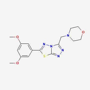 6-(3,5-Dimethoxyphenyl)-3-(morpholin-4-ylmethyl)[1,2,4]triazolo[3,4-b][1,3,4]thiadiazole