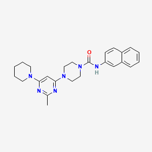 4-[2-methyl-6-(1-piperidinyl)-4-pyrimidinyl]-N-2-naphthyl-1-piperazinecarboxamide