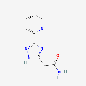 2-(3-(pyridin-2-yl)-1H-1,2,4-triazol-5-yl)acetamide