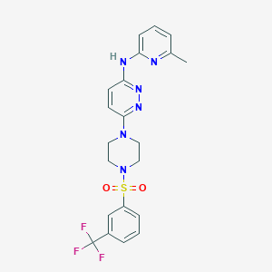 N-(6-methyl-2-pyridinyl)-6-(4-{[3-(trifluoromethyl)phenyl]sulfonyl}-1-piperazinyl)-3-pyridazinamine