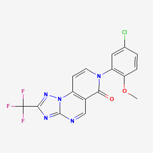 7-(5-chloro-2-methoxyphenyl)-2-(trifluoromethyl)pyrido[3,4-e][1,2,4]triazolo[1,5-a]pyrimidin-6(7H)-one