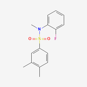 N-(2-fluorophenyl)-N,3,4-trimethylbenzenesulfonamide