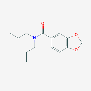 molecular formula C14H19NO3 B448017 N,N-dipropyl-1,3-benzodioxole-5-carboxamide 