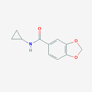 molecular formula C11H11NO3 B448018 N-cyclopropyl-1,3-benzodioxole-5-carboxamide CAS No. 354544-61-9