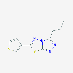 3-propyl-6-(3-thienyl)[1,2,4]triazolo[3,4-b][1,3,4]thiadiazole