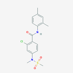 2-CHLORO-N-(2,4-DIMETHYLPHENYL)-4-(N-METHYLMETHANESULFONAMIDO)BENZAMIDE