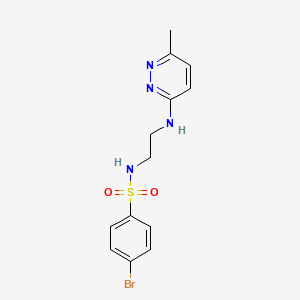 4-bromo-N-{2-[(6-methyl-3-pyridazinyl)amino]ethyl}benzenesulfonamide