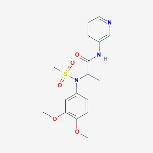 N~2~-(3,4-dimethoxyphenyl)-N~2~-(methylsulfonyl)-N~1~-3-pyridinylalaninamide