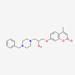 7-[3-(4-benzyl-1-piperazinyl)-2-hydroxypropoxy]-4-methyl-2H-chromen-2-one