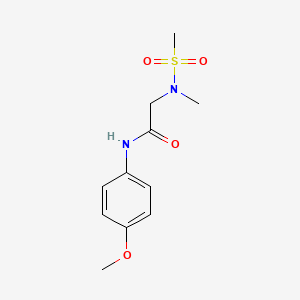 N-(4-methoxyphenyl)-2-[methyl(methylsulfonyl)amino]acetamide