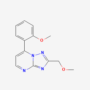 2-(methoxymethyl)-7-(2-methoxyphenyl)[1,2,4]triazolo[1,5-a]pyrimidine