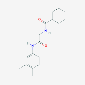 N-{2-[(3,4-dimethylphenyl)amino]-2-oxoethyl}cyclohexanecarboxamide