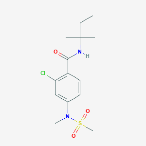 2-CHLORO-N-(2-METHYLBUTAN-2-YL)-4-(N-METHYLMETHANESULFONAMIDO)BENZAMIDE