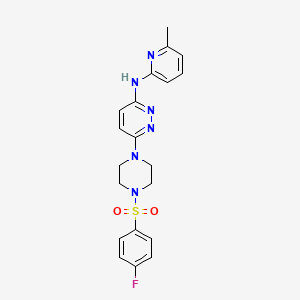 6-{4-[(4-fluorophenyl)sulfonyl]-1-piperazinyl}-N-(6-methyl-2-pyridinyl)-3-pyridazinamine