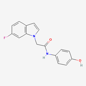 2-(6-fluoro-1H-indol-1-yl)-N-(4-hydroxyphenyl)acetamide