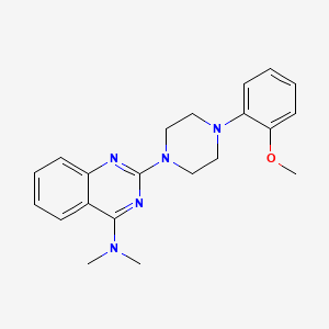 2-[4-(2-methoxyphenyl)-1-piperazinyl]-N,N-dimethyl-4-quinazolinamine