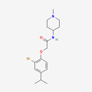 2-(2-bromo-4-isopropylphenoxy)-N-(1-methyl-4-piperidinyl)acetamide