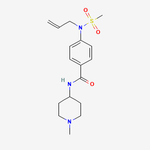 4-[allyl(methylsulfonyl)amino]-N-(1-methyl-4-piperidinyl)benzamide