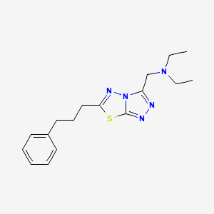 N-ethyl-N-{[6-(3-phenylpropyl)[1,2,4]triazolo[3,4-b][1,3,4]thiadiazol-3-yl]methyl}ethanamine