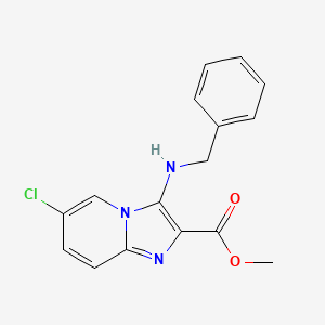 molecular formula C16H14ClN3O2 B4480371 methyl 3-(benzylamino)-6-chloroimidazo[1,2-a]pyridine-2-carboxylate 