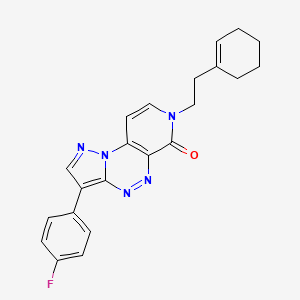 7-[2-(1-cyclohexen-1-yl)ethyl]-3-(4-fluorophenyl)pyrazolo[5,1-c]pyrido[4,3-e][1,2,4]triazin-6(7H)-one