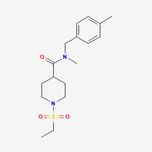 1-(ETHANESULFONYL)-N-METHYL-N-[(4-METHYLPHENYL)METHYL]PIPERIDINE-4-CARBOXAMIDE