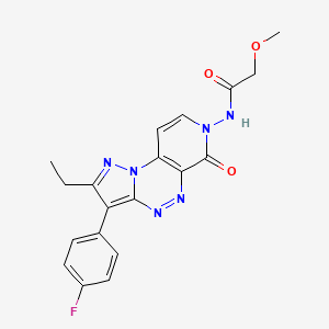 N-[2-ethyl-3-(4-fluorophenyl)-6-oxopyrazolo[5,1-c]pyrido[4,3-e][1,2,4]triazin-7(6H)-yl]-2-methoxyacetamide