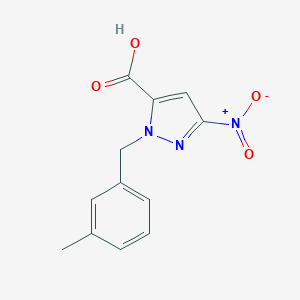3-nitro-1-(3-methylbenzyl)-1H-pyrazole-5-carboxylic acid