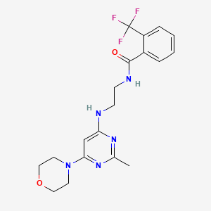 N-(2-{[2-methyl-6-(4-morpholinyl)-4-pyrimidinyl]amino}ethyl)-2-(trifluoromethyl)benzamide