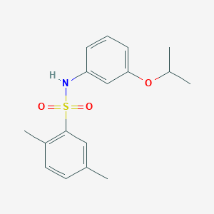 2,5-DIMETHYL-N-[3-(PROPAN-2-YLOXY)PHENYL]BENZENE-1-SULFONAMIDE