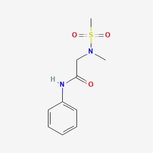 2-[methyl(methylsulfonyl)amino]-N-phenylacetamide