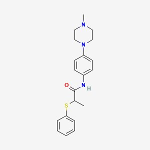 N-[4-(4-methyl-1-piperazinyl)phenyl]-2-(phenylthio)propanamide