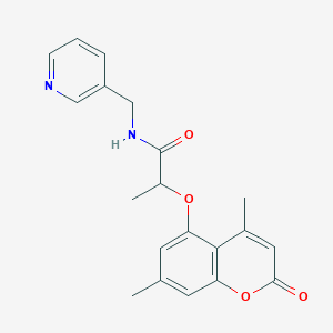 2-[(4,7-dimethyl-2-oxo-2H-chromen-5-yl)oxy]-N-(pyridin-3-ylmethyl)propanamide