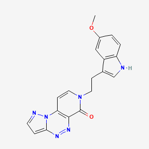 7-[2-(5-methoxy-1H-indol-3-yl)ethyl]pyrazolo[5,1-c]pyrido[4,3-e][1,2,4]triazin-6(7H)-one