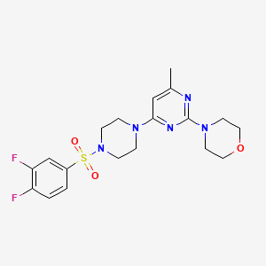 4-{4-[4-(3,4-Difluorobenzenesulfonyl)piperazin-1-YL]-6-methylpyrimidin-2-YL}morpholine