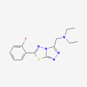 N-ethyl-N-{[6-(2-fluorophenyl)[1,2,4]triazolo[3,4-b][1,3,4]thiadiazol-3-yl]methyl}ethanamine