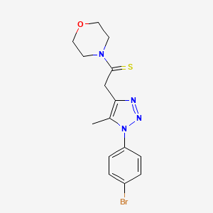 4-{2-[1-(4-bromophenyl)-5-methyl-1H-1,2,3-triazol-4-yl]ethanethioyl}morpholine