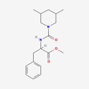 methyl N-[(3,5-dimethyl-1-piperidinyl)carbonyl]phenylalaninate