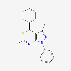 3,6-dimethyl-1,4-diphenyl-1,4-dihydropyrazolo[3,4-d][1,3]thiazine