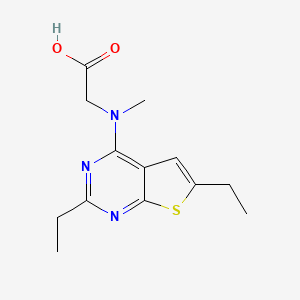 N-(2,6-diethylthieno[2,3-d]pyrimidin-4-yl)-N-methylglycine