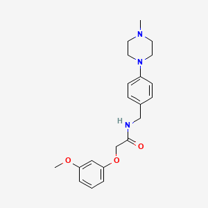 2-(3-methoxyphenoxy)-N-[4-(4-methyl-1-piperazinyl)benzyl]acetamide