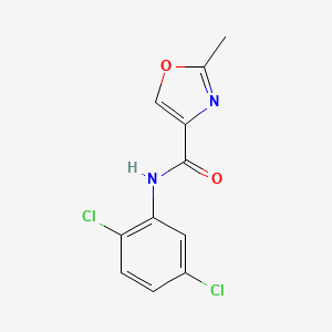 molecular formula C11H8Cl2N2O2 B4480699 N-(2,5-dichlorophenyl)-2-methyl-1,3-oxazole-4-carboxamide 