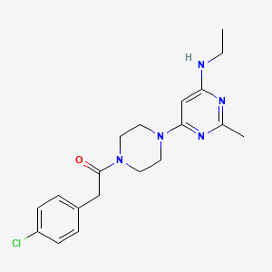 6-{4-[(4-chlorophenyl)acetyl]-1-piperazinyl}-N-ethyl-2-methyl-4-pyrimidinamine