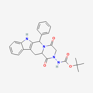 molecular formula C25H26N4O4 B4480722 tert-butyl N-(4,7-dioxo-2-phenyl-3,6,17-triazatetracyclo[8.7.0.03,8.011,16]heptadeca-1(10),11,13,15-tetraen-6-yl)carbamate 