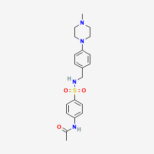 N-[4-({[4-(4-METHYLPIPERAZIN-1-YL)PHENYL]METHYL}SULFAMOYL)PHENYL]ACETAMIDE