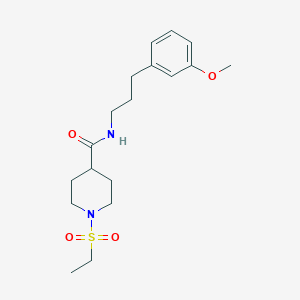 1-(ETHANESULFONYL)-N-[3-(3-METHOXYPHENYL)PROPYL]PIPERIDINE-4-CARBOXAMIDE