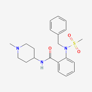 2-[benzyl(methylsulfonyl)amino]-N-(1-methyl-4-piperidinyl)benzamide