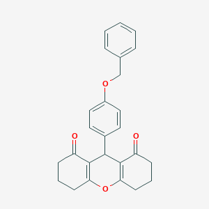 molecular formula C26H24O4 B448078 9-[4-(benzyloxy)phenyl]-3,4,5,6,7,9-hexahydro-1H-xanthene-1,8(2H)-dione 