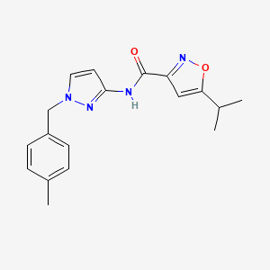 5-isopropyl-N-[1-(4-methylbenzyl)-1H-pyrazol-3-yl]-3-isoxazolecarboxamide